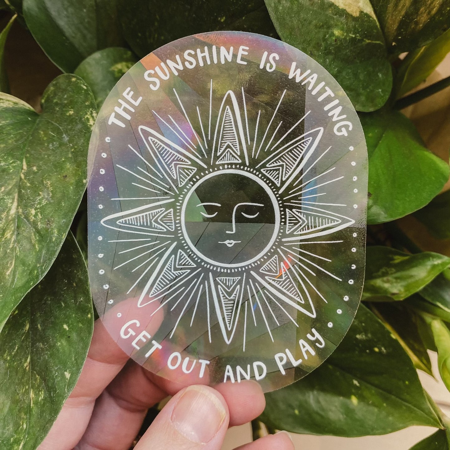 Oval Suncatcher Sticker