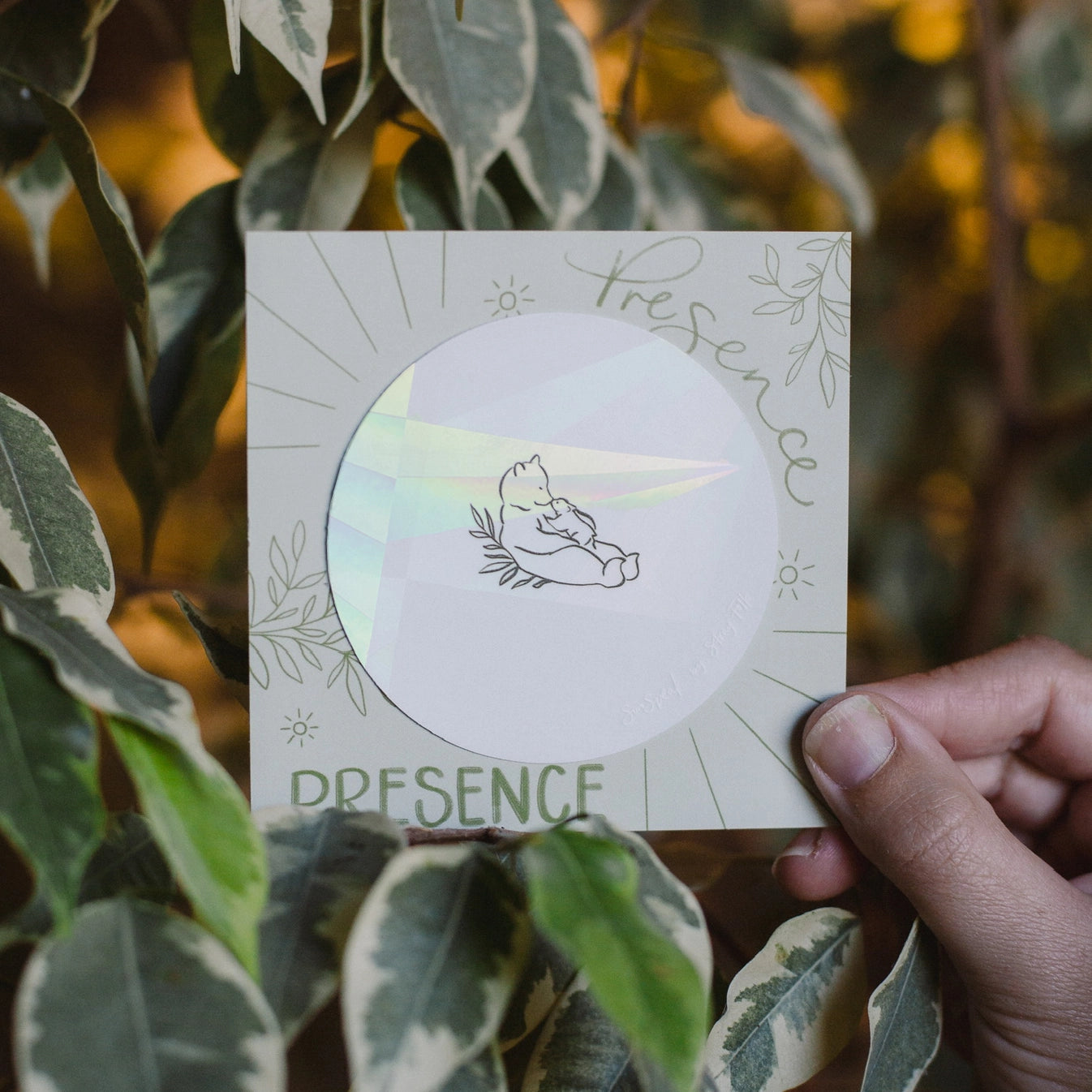 Presence Suncatcher Sticker